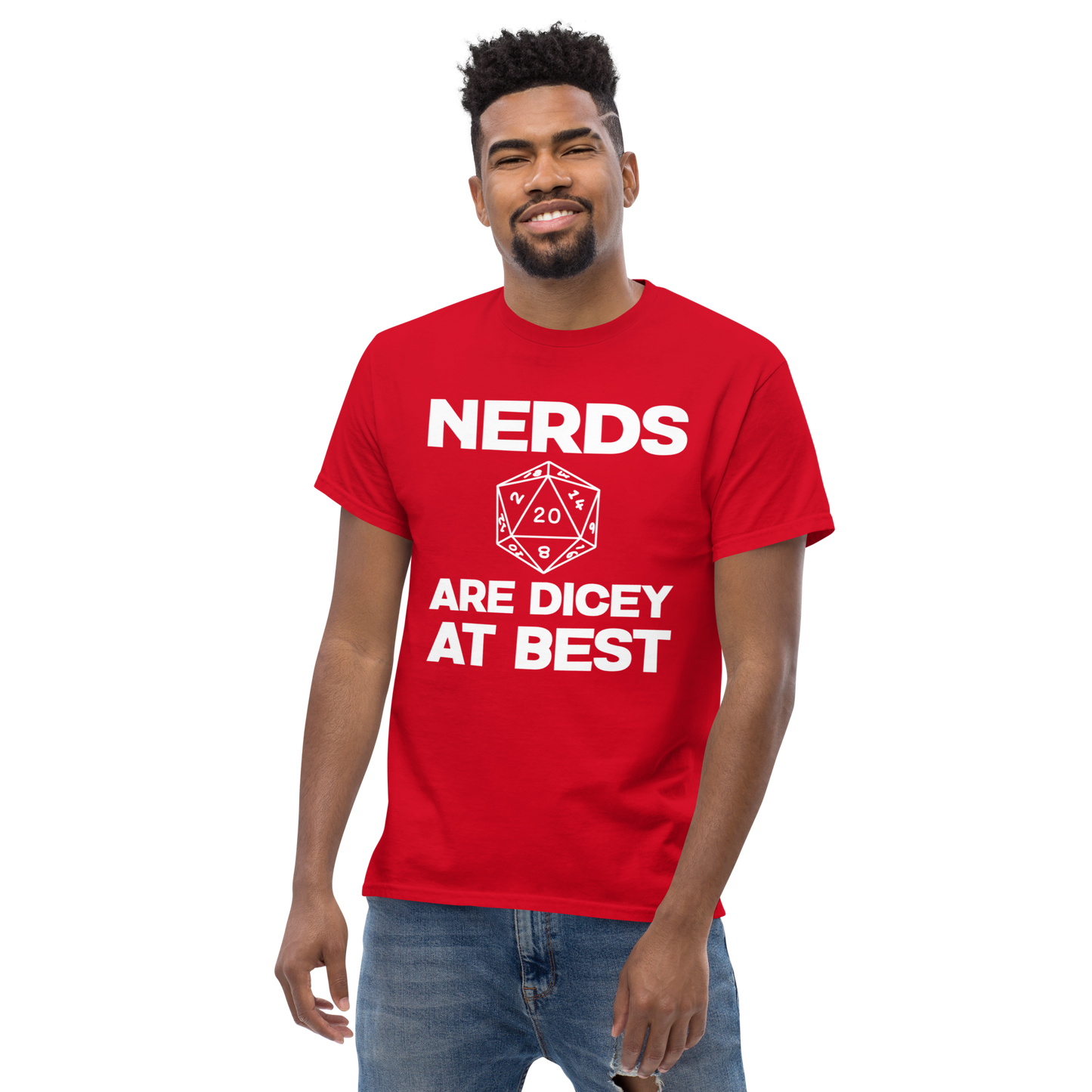 Nerds are Dicey at Best - Gildan Classic Tee