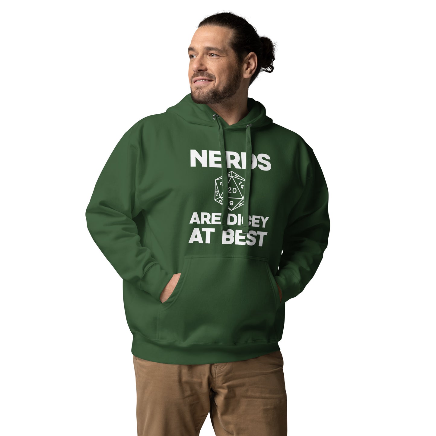 Nerds are Dicey at Best - Unisex Hoodie