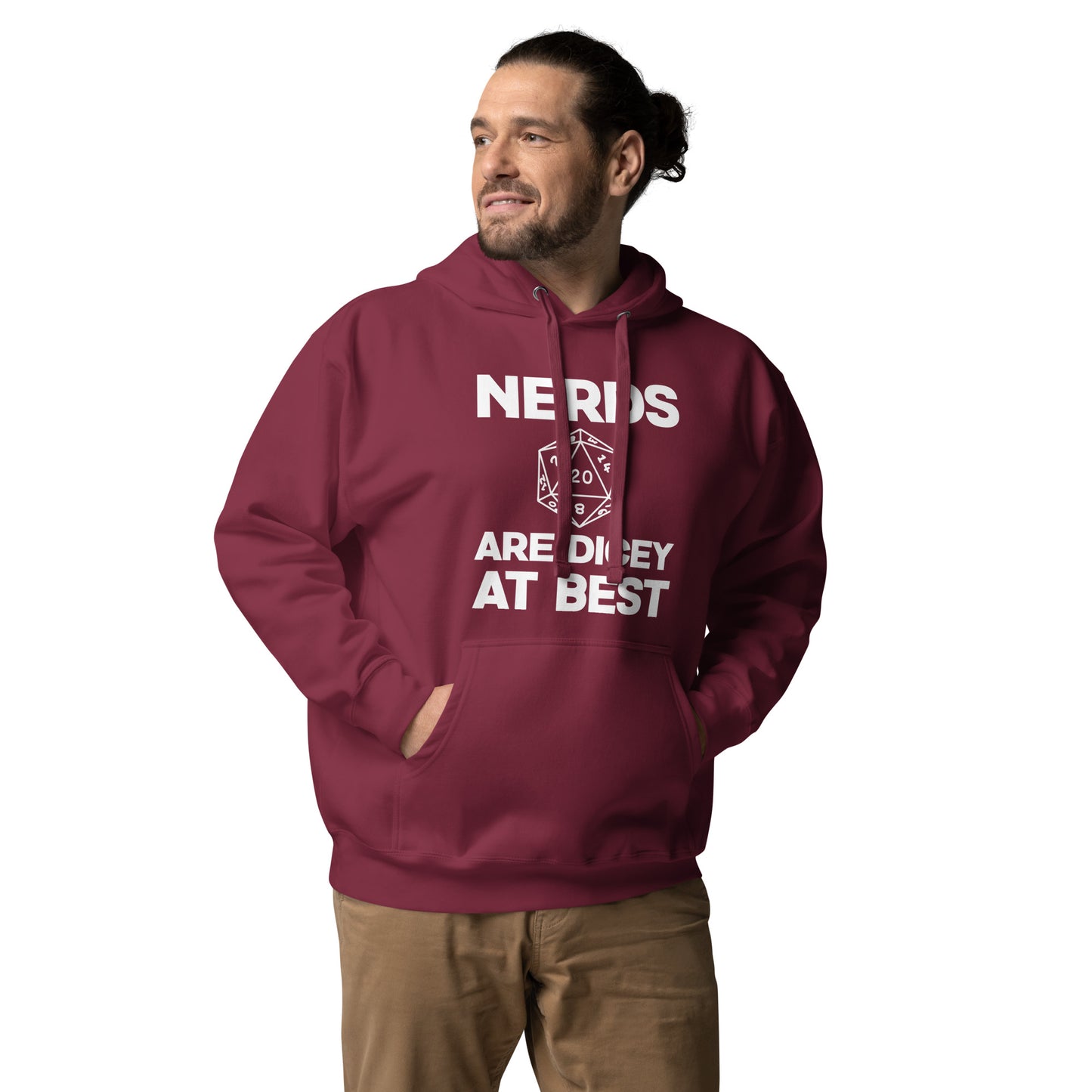 Nerds are Dicey at Best - Unisex Hoodie
