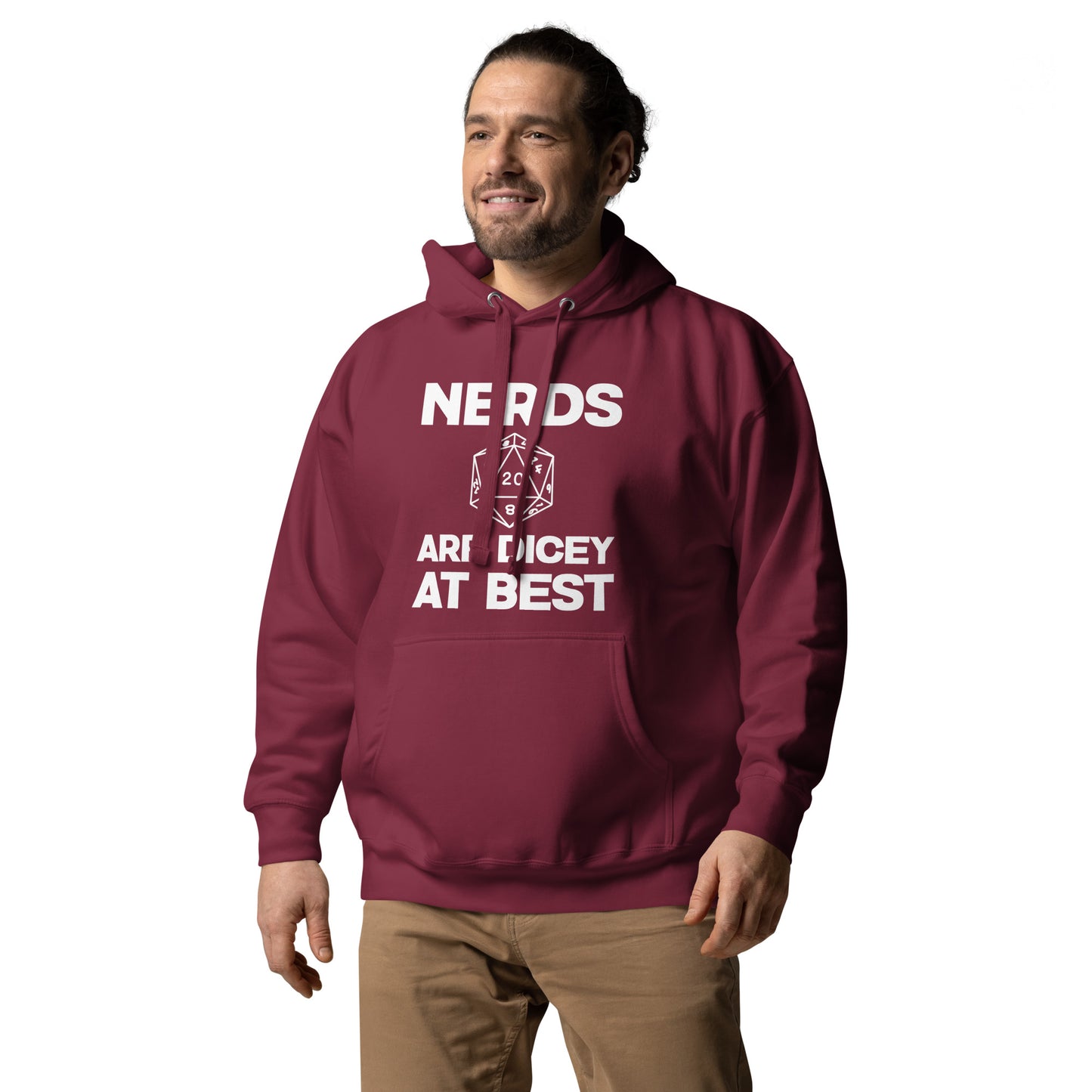 Nerds are Dicey at Best - Unisex Hoodie