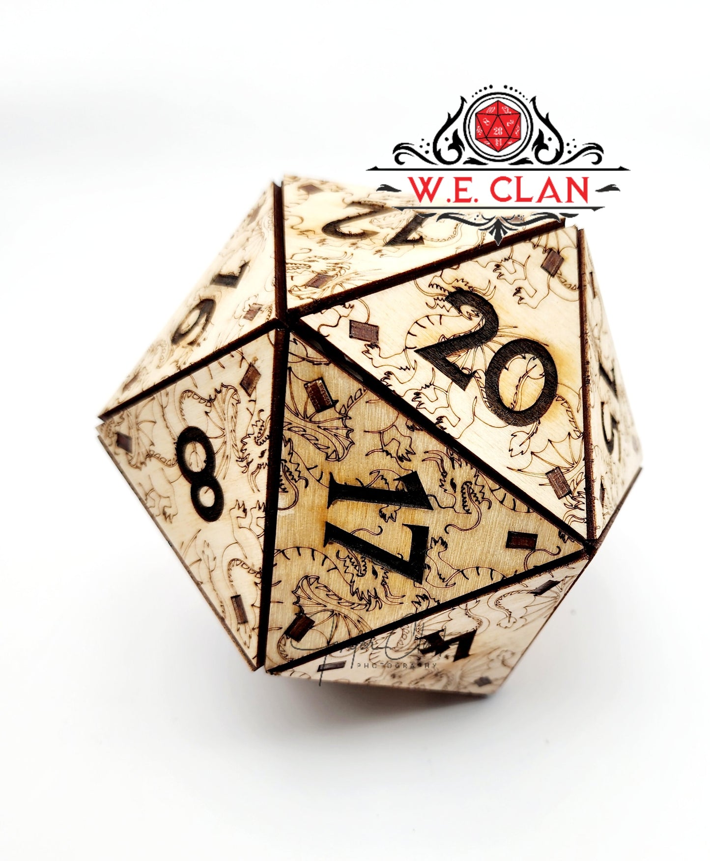 D20 Wood Dice