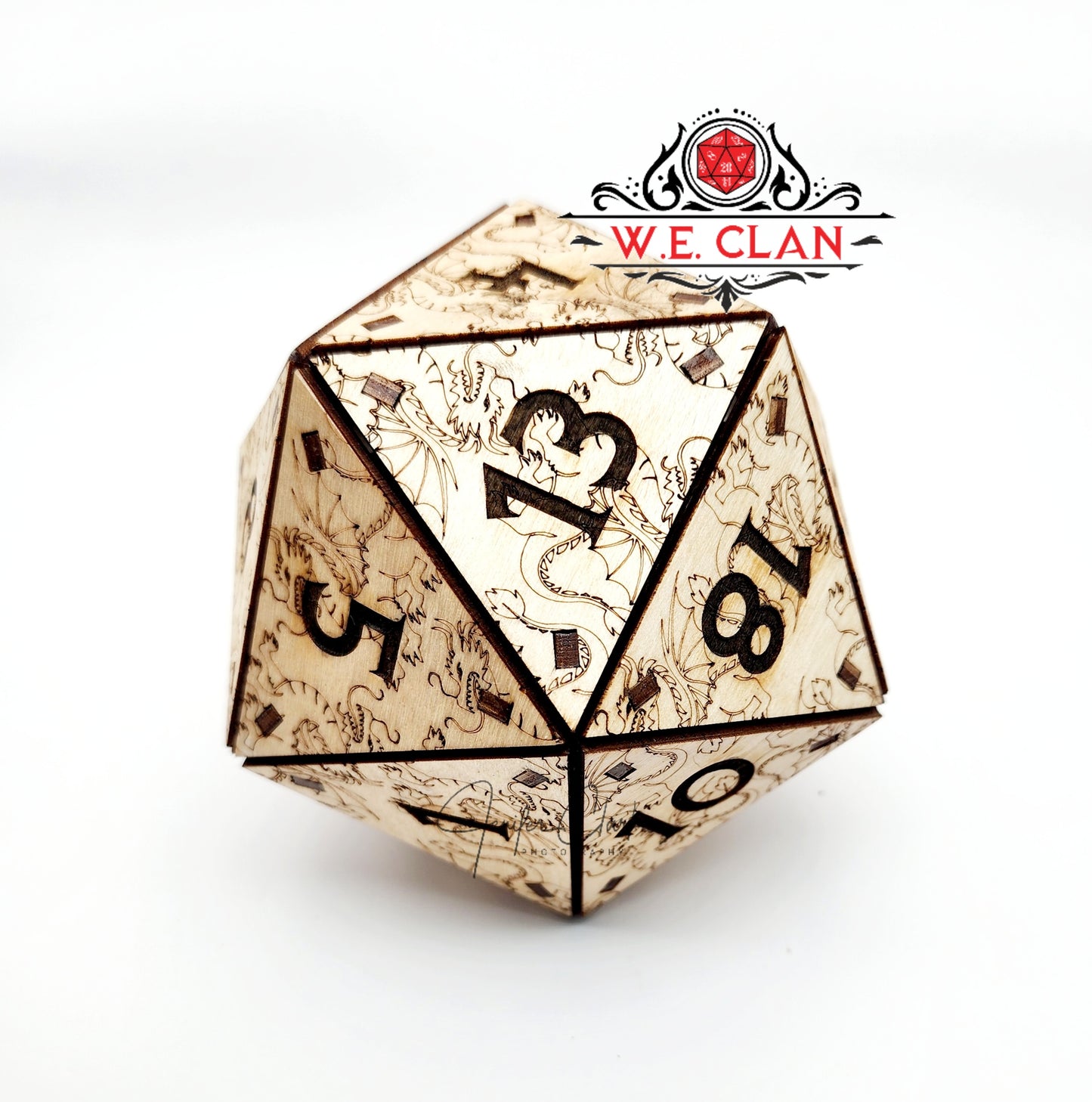 D20 Wood Dice