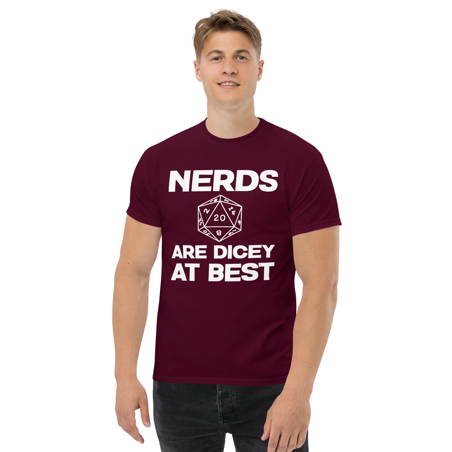 Nerds are Dicey at Best - Gildan Classic Tee