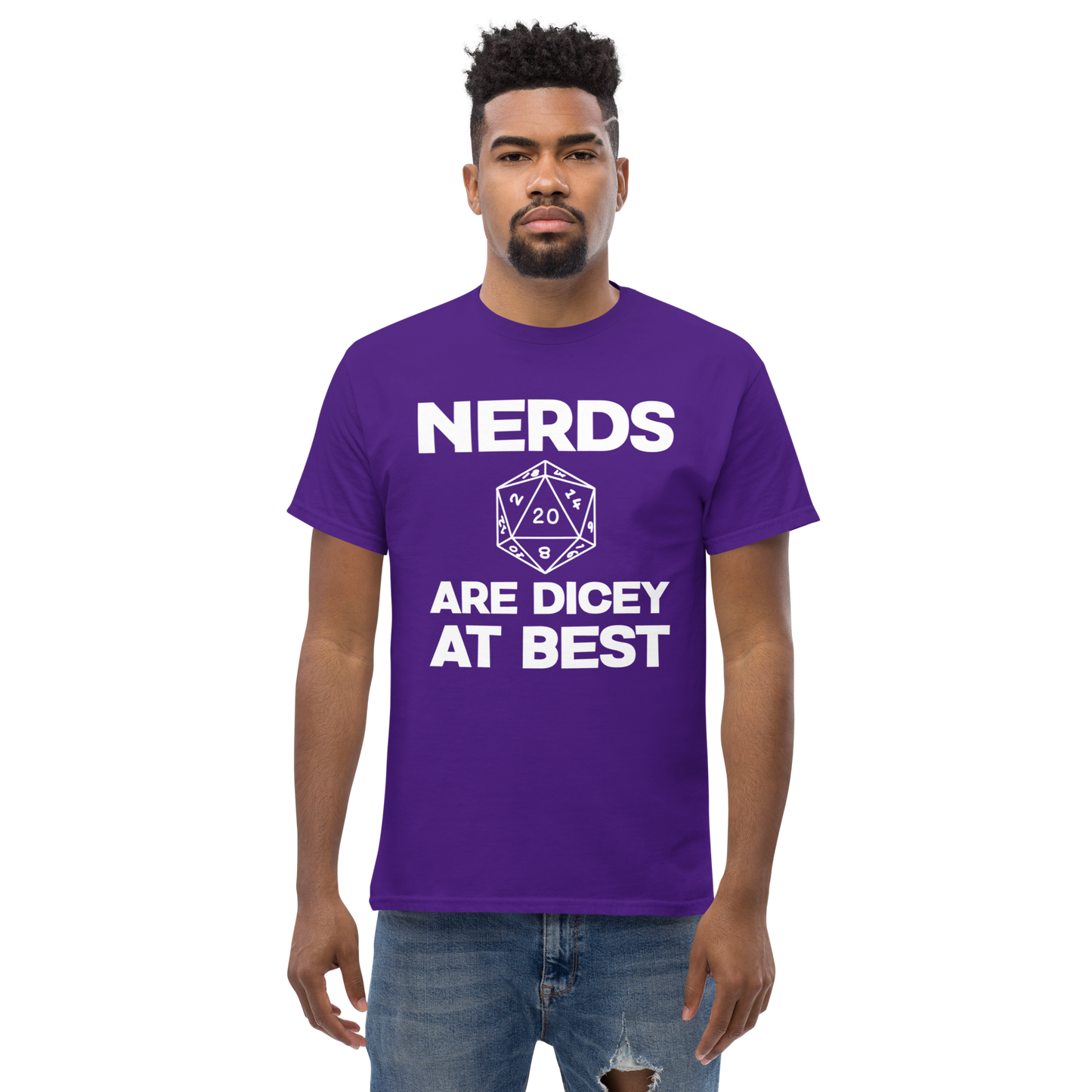 Nerds are Dicey at Best - Gildan Classic Tee