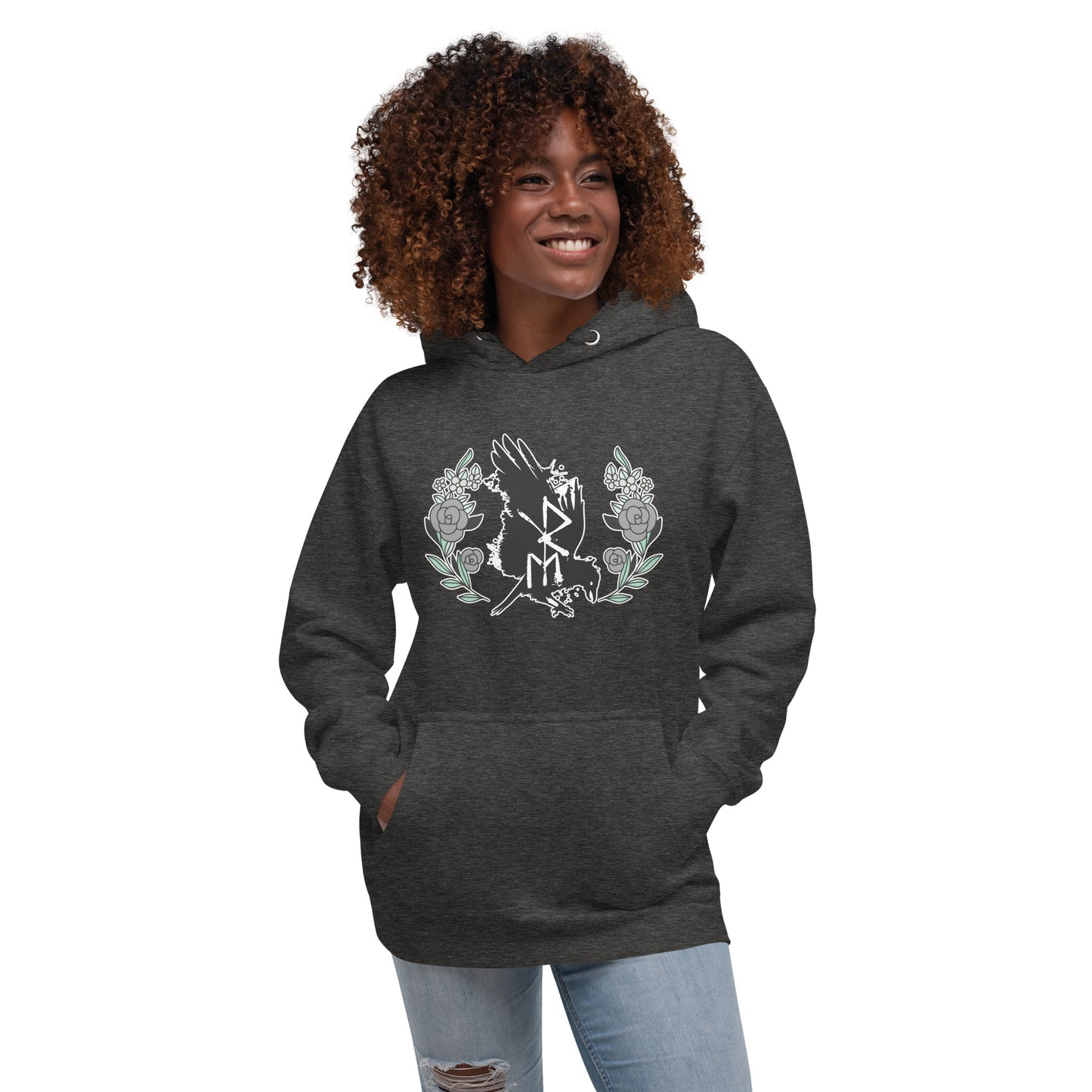 Floral Raven  -  Unisex Hoodie