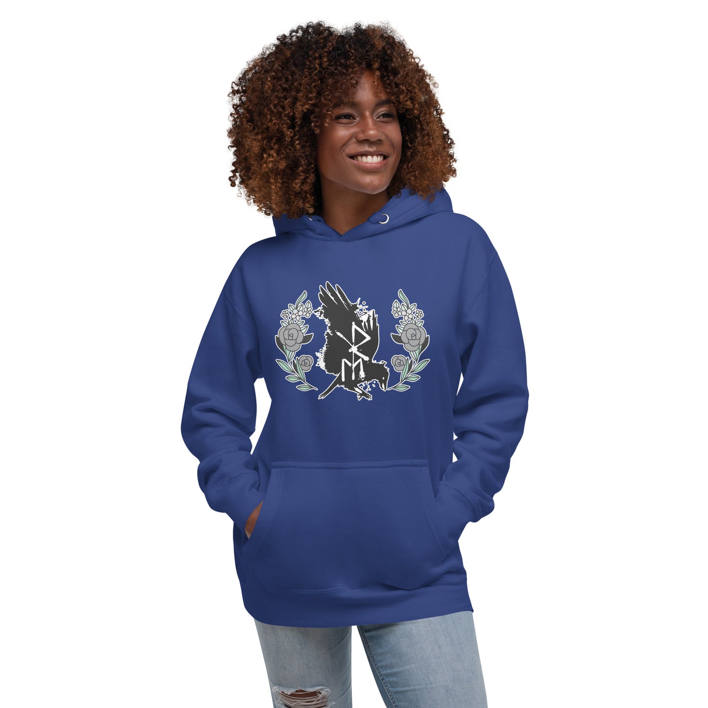 Floral Raven  -  Unisex Hoodie